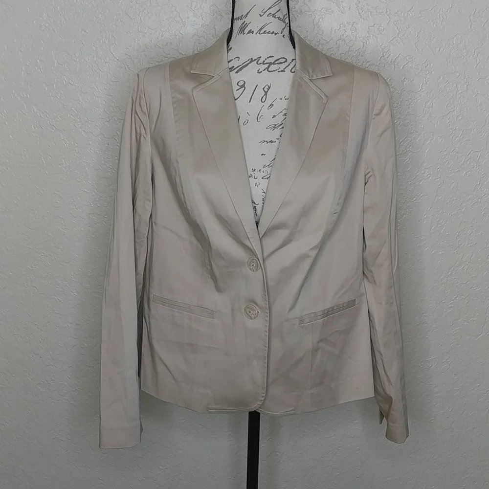 Lane Bryant Two Button Blazer Tan Size 14